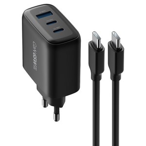 뉴클 GaN 65W PPS 초고속 충전기 3포트 + 케이블 2m 세트