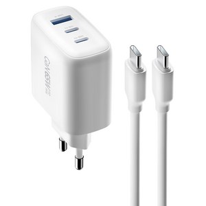 뉴클 GaN 65W PPS 초고속 충전기 3포트 + 케이블 1m + 2m 세트