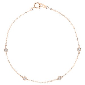 로이드 여성용 라운드 베젤 14K 골드 팔찌 + 쇼핑백 LWU26001G