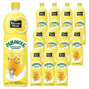 미닛메이드 레몬에이드, 1.5L, 12개