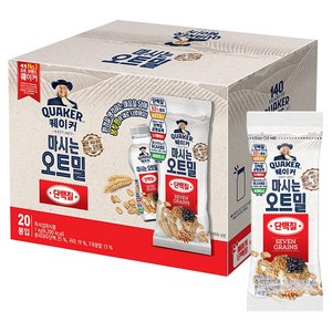 퀘이커 마시는 오트밀 단백질 낱봉팩 20p, 1kg, 1개