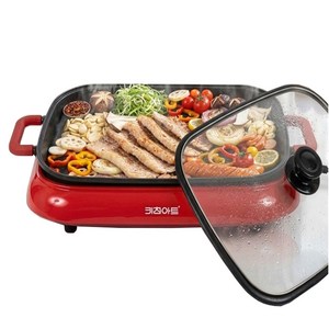 키친아트 라팔 다이아몬드코팅 2중열선 실리콘손잡이 분리형 사각 잔치팬