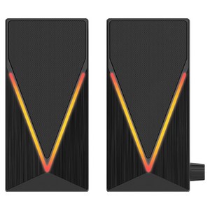 이버프 유선 LED 2채널 데스크탑 게이밍 스피커 세트