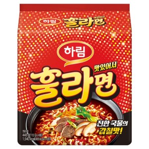 하림 맛있어서 훌라면 112g, 4개