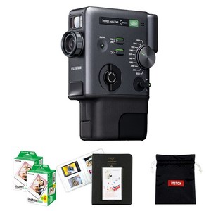 인스탁스 미니 에보 시네마 카메라 블랙 + 필름 40p + 2단앨범 + 로고파우치 세트