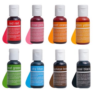 셰프마스터 리쿠아 젤 식용색소 시그니처컬러 20g x 8종 세트, 1세트