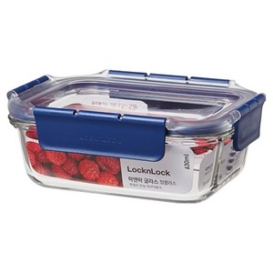락앤락 탑클라스 직사각 밀폐용기 블루, 630ml, 1개