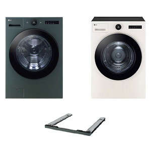 LG전자 트롬 오브제컬렉션 세탁기 + 건조기 + 키트 세트 24kg + 20kg 방문설치