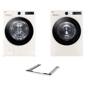 LG전자 트롬 오브제컬렉션 세탁기 + 건조기 + 키트 세트 21kg + 18kg 방문설치