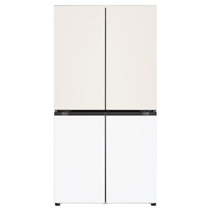 LG전자 디오스 오브제컬렉션 STEM 베이직 냉장고 메탈 매직스페이스 860L 4도어 냉장고 방문설치