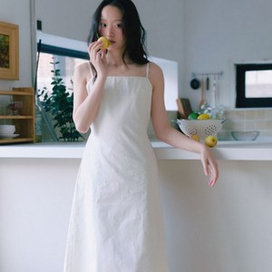 미쏘 스퀘어넥 나시 면 원피스