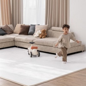 이리로 아동용 붙이는 매직 퍼즐매트, 화이트 쉘, 55 x 55 x ..., 4개