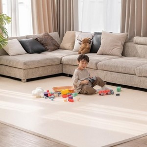 이리로 아동용 붙이는 매직 퍼즐매트, 샌드 베이지, 55 x 55 x ..., 4개