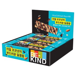 비카인드 다크초콜릿 아몬드 코코넛바, 35g, 6개