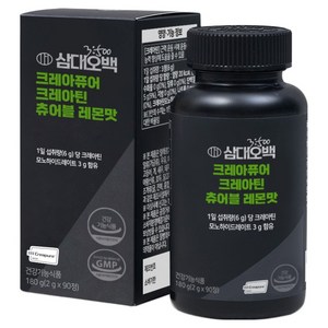 삼대오백 크레아퓨어 크레아틴 츄어블 레몬맛 180g, 90정, 1개