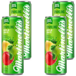 마르티넬리 스파클링 애플주스, 250ml, 4개