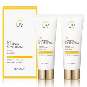 이자녹스 유브이 선프로 선크림 365 데일리 SPF50+ PA+++ 선블록/선크림/선로션, 70ml, 2개