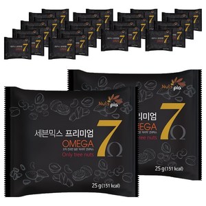 넛츠피아 세븐믹스 프리미엄 오메가 혼합견과, 25g, 100개