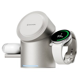 신지모루 Qi2 3in1 무선충전 맥세이프 M 윙 터보 거치대 Galaxy Watch