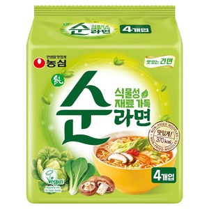 순라면 100g, 4개