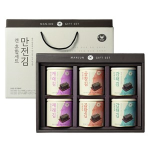 만전김 캔 김 재래 + 감태 + 곱창 혼합 세트