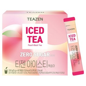 티젠 제로슈가 아이스티 복숭아