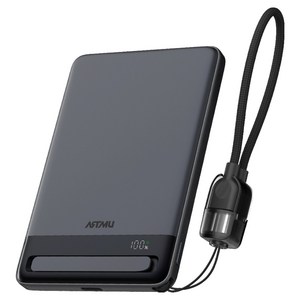 아트뮤 Qi2 15W 맥세이프 초슬림 고속 보조배터리 5000mAh C타입