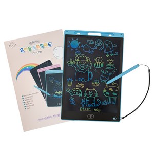 벨베이비 유아용 드로잉패드, 스카이블루, 12 inch(19..., 1개