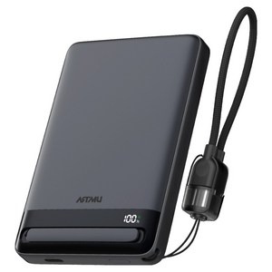 아트뮤 Qi2 15W 맥세이프 무선 슬림 고속 보조배터리 10000mAh C타입