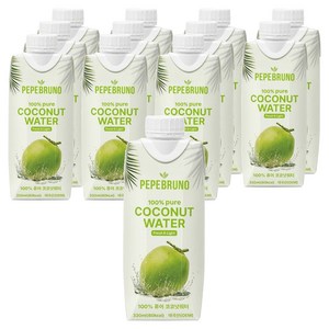 페페브루노 100프로 퓨어 코코넛워터, 330ml, 12개