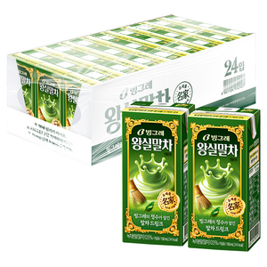 빙그레 왕실말차, 190ml, 24개