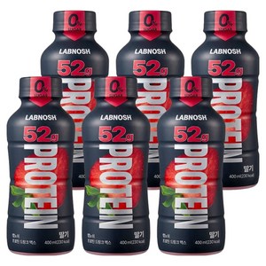 랩노쉬 프로틴 드링크 맥스 딸기, 400ml, 6개
