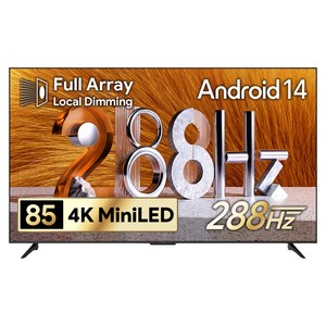 더함 4K UHD QD MINILED 로컬디밍 돌비 AI 구글 5.0 스마트 TV