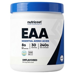 뉴트리코스트 EAA 파우더 언플레이버드 30회분, 240g, 1개