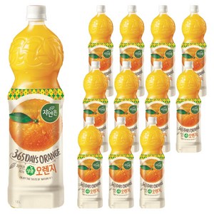 자연은 상큼오렌지, 1.5L, 12개