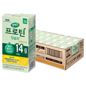 셀렉스 식물성 고단백 프로틴 당솔브 음료 초당옥수수맛, 190ml, 24개