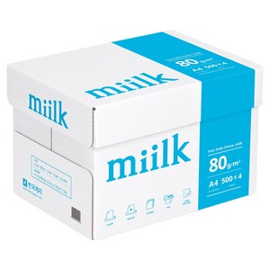 miilk 용지 80g 1박스, A4, 2000개