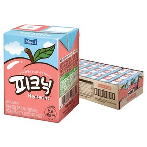 매일유업 피크닉 천도복숭아, 200ml, 24개