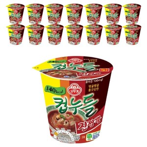 오뚜기컵누들 진짬뽕 컵 38g, 15개