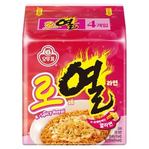 오뚜기 로열라면 120g, 4개