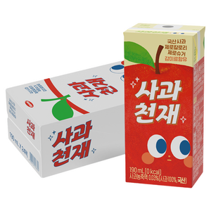 한미사이언스 사과천재 주스, 190ml, 24개