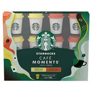 스타벅스 카페모먼트 미니컵 2g 2종 x 6p 세트, 브라이트 컵 6p ..., 1세트