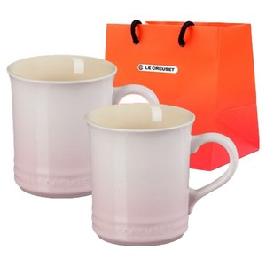 르크루제 시애틀 머그 400ml + 쇼핑백S, 쉘핑크, 2개
