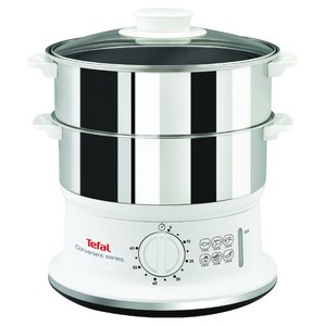 테팔 와이드 2단 스텐 전기 찜기 6L