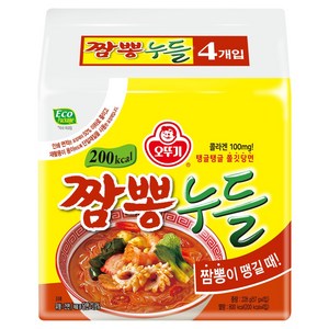 오뚜기 짬뽕누들 57g, 4개