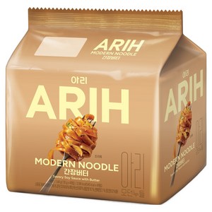 팔도 아리 모던누들 간장버터 135g, 4개