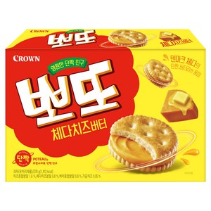 크라운 뽀또 체다치즈버터 비스킷, 278g, 1개