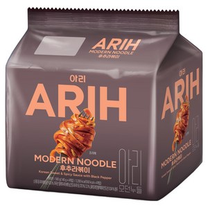 팔도 아리 모던누들 후추라볶이 140g, 4개