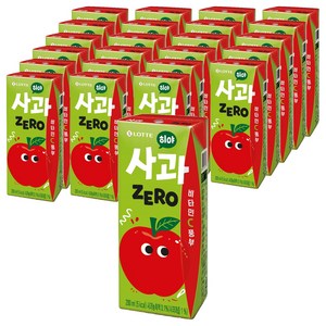 롯데칠성음료 히야 제로 사과, 200ml, 24개