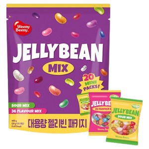 위니비니 대용량 젤리빈 36 플레이버 20g x 10p + 사우어 믹스 20g x 10p 세트, 1세트